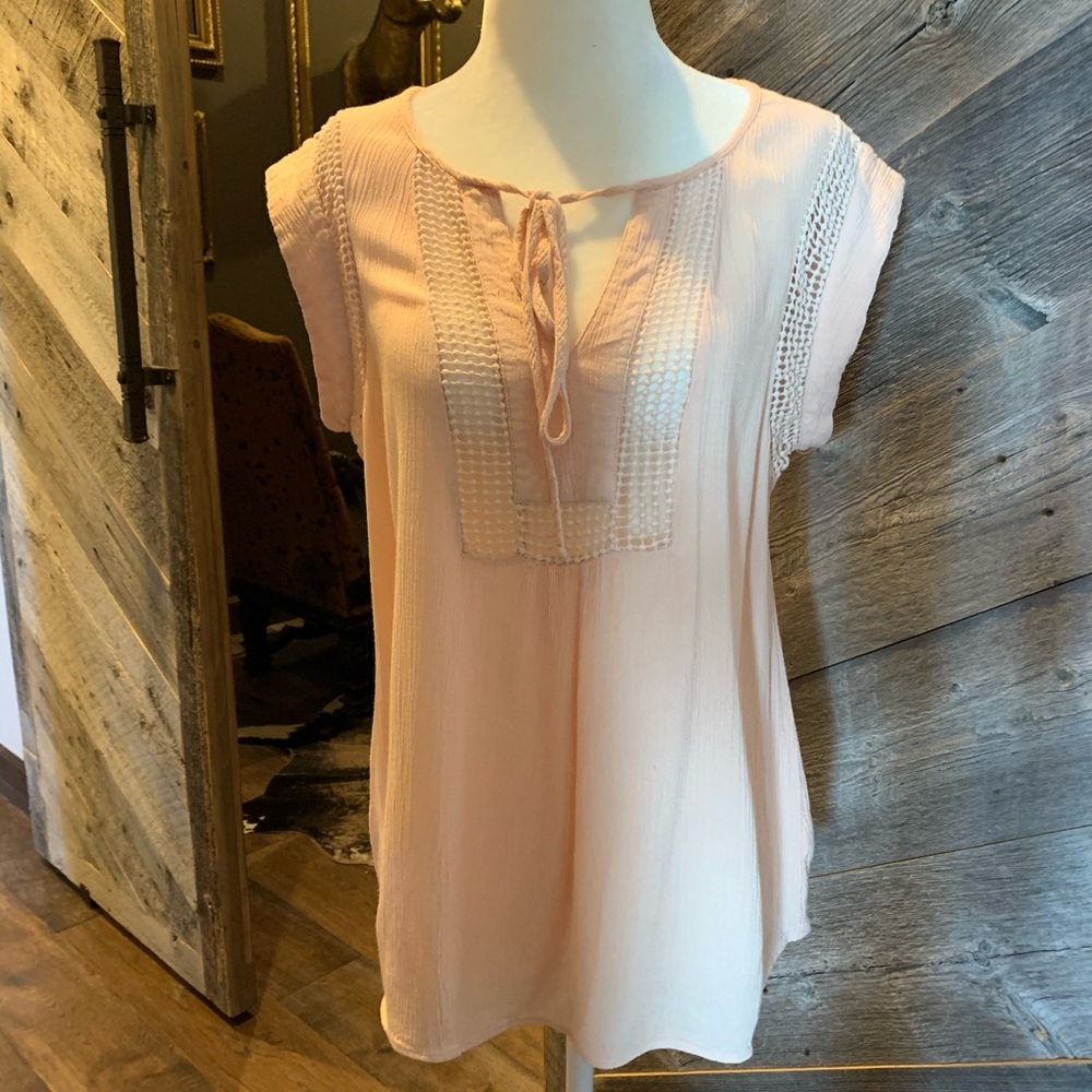 Danielrainn Peach Sleeveless Tank Summer Top